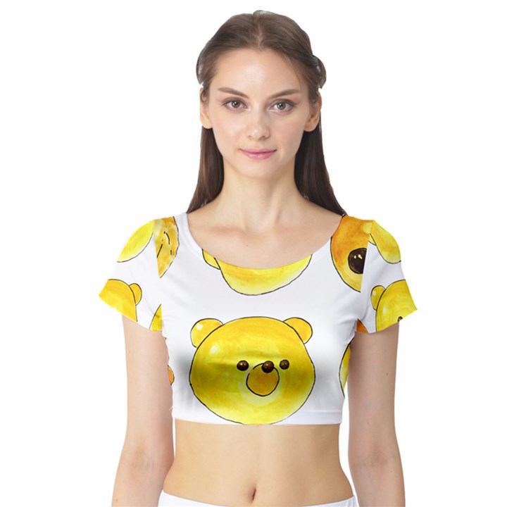 Bread Short Sleeve Crop Top