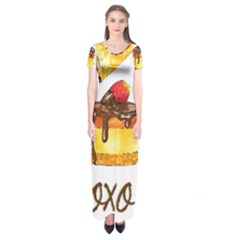 Xoxo Short Sleeve Maxi Dress by KuriSweets