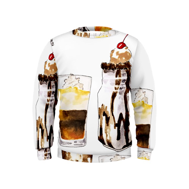 Coffee and milkshakes Kids  Sweatshirt