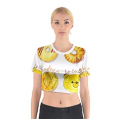 Cute Bread Cotton Crop Top by KuriSweets