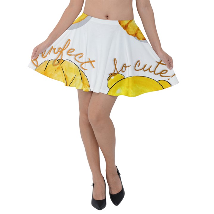 Bread Stickers Velvet Skater Skirt