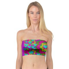 Hearts In A Mandala Scenery Of Fern Bandeau Top by pepitasart