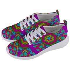 Hearts In A Mandala Scenery Of Fern Men s Lightweight Sports Shoes by pepitasart