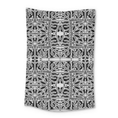 Dark Oriental Ornate Pattern Small Tapestry by dflcprints