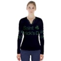  St. Patricks day  V-Neck Long Sleeve Top View1