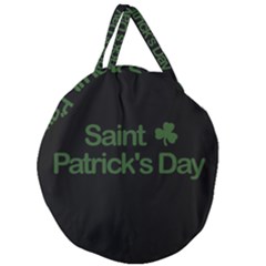  St  Patricks Day  Giant Round Zipper Tote by Valentinaart