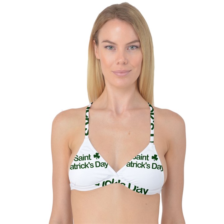  St. Patricks day  Reversible Tri Bikini Top