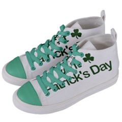  St  Patricks Day  Women s Mid-top Canvas Sneakers by Valentinaart