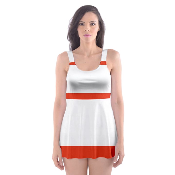 Austria Country Nation Flag Skater Dress Swimsuit