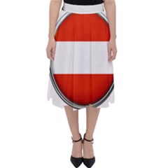 Austria Country Nation Flag Folding Skater Skirt by Nexatart