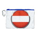 Austria Country Nation Flag Canvas Cosmetic Bag (Large) View1