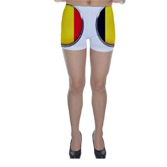 Belgium Flag Country Brussels Skinny Shorts by Nexatart