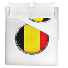 Belgium Flag Country Brussels Duvet Cover Double Side (queen Size) by Nexatart