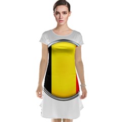 Belgium Flag Country Brussels Cap Sleeve Nightdress by Nexatart