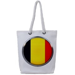 Belgium Flag Country Brussels Full Print Rope Handle Tote (small) by Nexatart