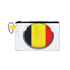 Belgium Flag Country Brussels Canvas Cosmetic Bag (small) by Nexatart