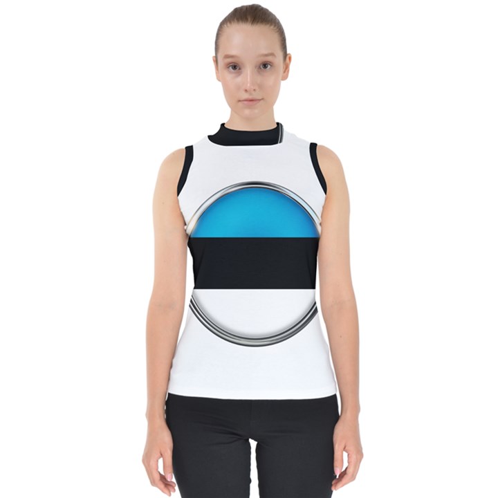 Estonia Country Flag Countries Shell Top