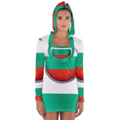 Bulgaria Country Nation Nationality Long Sleeve Hooded T-shirt by Nexatart