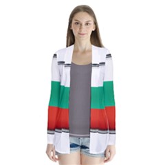 Bulgaria Country Nation Nationality Drape Collar Cardigan by Nexatart