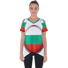 Bulgaria Country Nation Nationality Cut Out Side Drop Tee by Nexatart