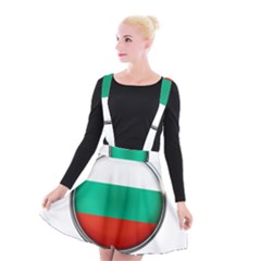 Bulgaria Country Nation Nationality Suspender Skater Skirt by Nexatart