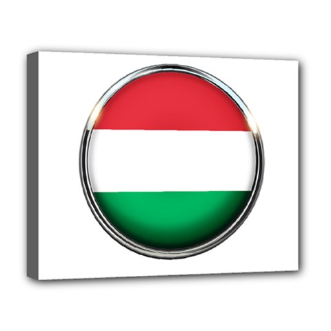 Hungary Flag Country Countries Deluxe Canvas 20  X 16  