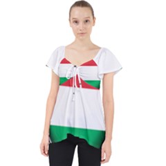 Hungary Flag Country Countries Lace Front Dolly Top by Nexatart