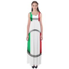 Italy Country Nation Flag Empire Waist Maxi Dress by Nexatart