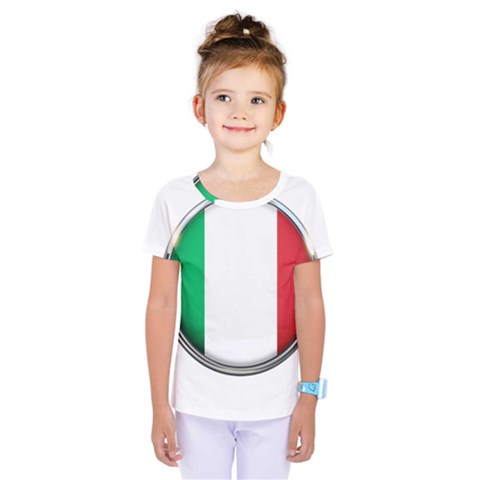 Italy Country Nation Flag Kids  One Piece Tee by Nexatart