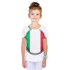 Italy Country Nation Flag Kids  One Piece Tee