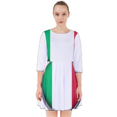 Italy Country Nation Flag Smock Dress by Nexatart