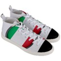 Italy Country Nation Flag Men s Mid-Top Canvas Sneakers View3