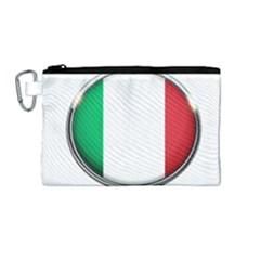 Italy Country Nation Flag Canvas Cosmetic Bag (medium) by Nexatart