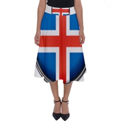 Iceland Flag Europe National Perfect Length Midi Skirt by Nexatart