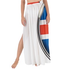 Iceland Flag Europe National Maxi Chiffon Tie-up Sarong by Nexatart