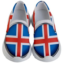 Iceland Flag Europe National Kid s Lightweight Slip Ons by Nexatart