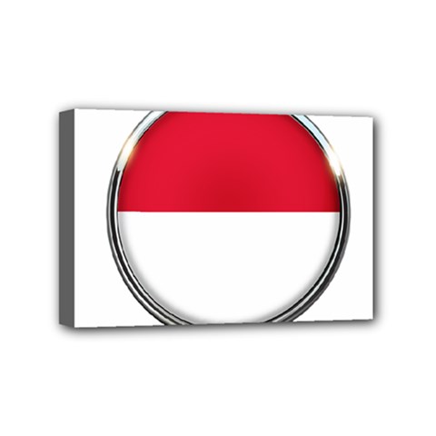 Monaco Or Indonesia Country Nation Nationality Mini Canvas 6  X 4  by Nexatart