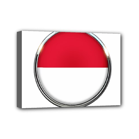 Monaco Or Indonesia Country Nation Nationality Mini Canvas 7  X 5  by Nexatart