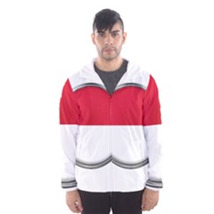 Monaco Or Indonesia Country Nation Nationality Hooded Wind Breaker (men) by Nexatart