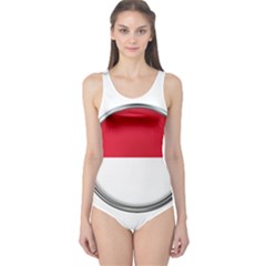 Monaco Or Indonesia Country Nation Nationality One Piece Swimsuit by Nexatart