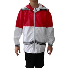 Monaco Or Indonesia Country Nation Nationality Hooded Wind Breaker (kids) by Nexatart