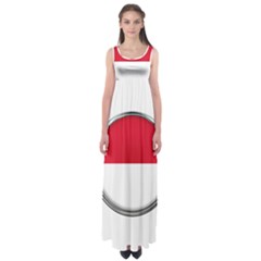 Monaco Or Indonesia Country Nation Nationality Empire Waist Maxi Dress by Nexatart