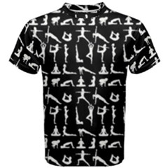 Yoga Pattern Men s Cotton Tee by Valentinaart