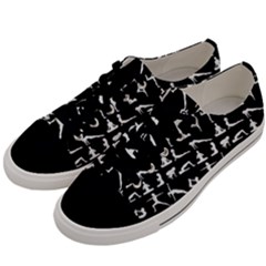 Yoga Pattern Men s Low Top Canvas Sneakers by Valentinaart