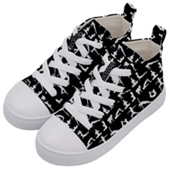 Yoga Pattern Kid s Mid-top Canvas Sneakers by Valentinaart