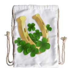  St  Patricks Day  Drawstring Bag (large) by Valentinaart