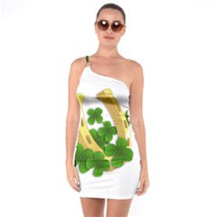  St  Patricks Day  One Soulder Bodycon Dress by Valentinaart