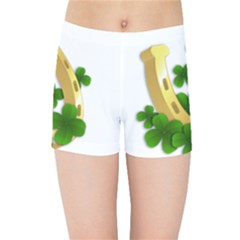  St  Patricks Day  Kids Sports Shorts by Valentinaart