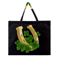  St  Patricks Day  Zipper Large Tote Bag by Valentinaart