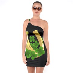  St  Patricks Day  One Soulder Bodycon Dress by Valentinaart